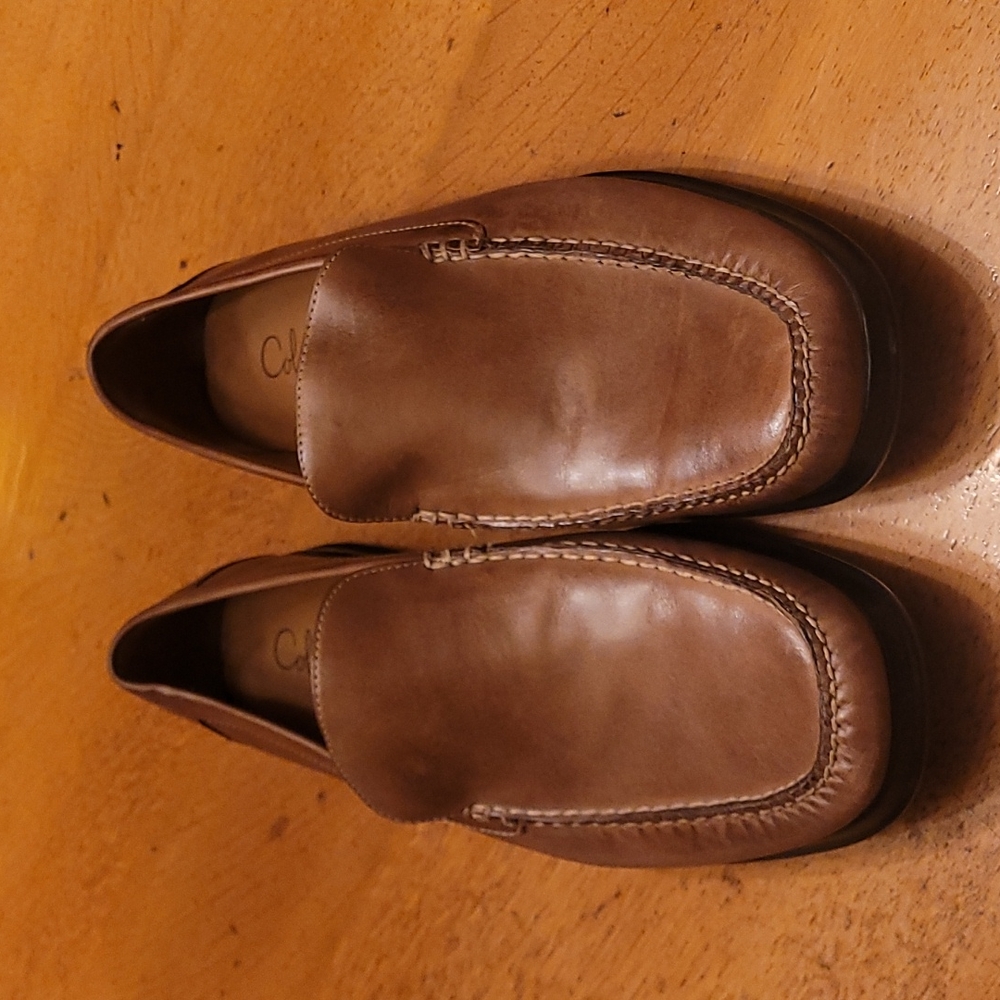 Cole Haan brown leather loafers. size 13